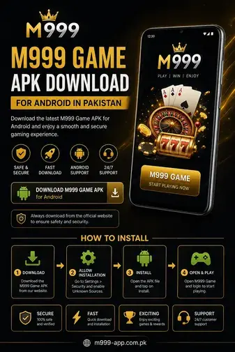 M999 Game APK download page for Android