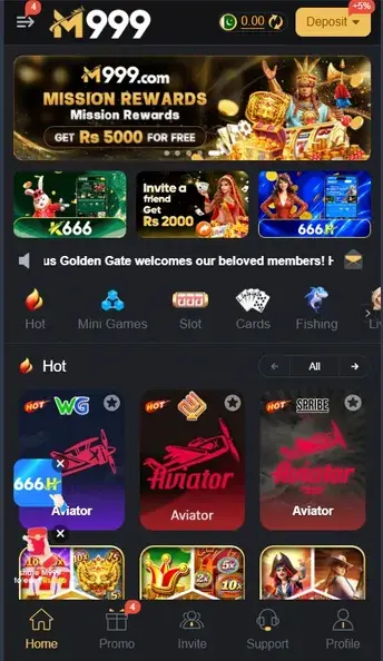 M999 Game Android game lobby